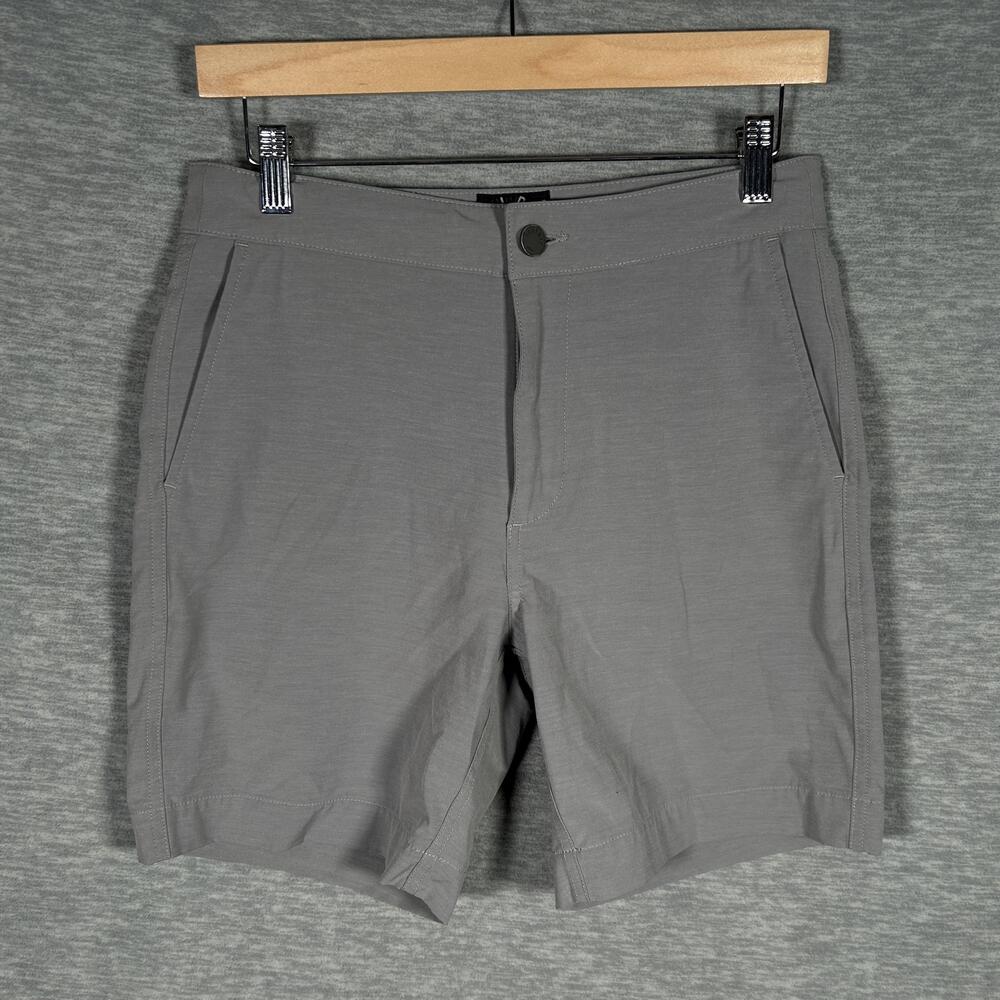 Faherty All Day Shorts Men 28 Gray 7" Stretch Drawstring Chino Casual